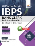 20 Practice Sets for IBPS Bank Clerk 2019 Preliminary Exam – 15 in Book + 5 Online Tests 4th Edition